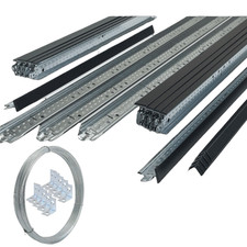 15m² Black Suspended Ceiling Grid System – Complete 600x600 Grid (No Tiles )