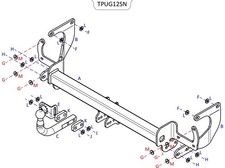 Towtrust Swan Neck Automotive Towbar For Peugeot Expert Van 2016-Onwards
