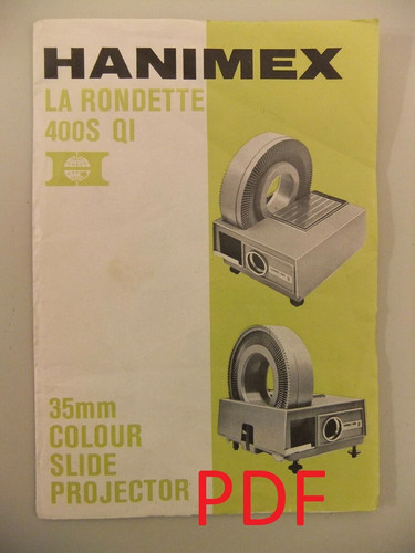 Instructions slide projector