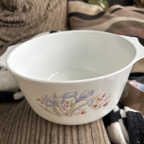 Vintage pyrex blue iris - vintage,
