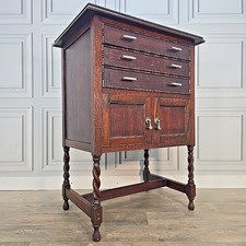 Antique Oak Cabinet Chest Of