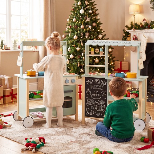 Play kitchen for kids - for, wooden