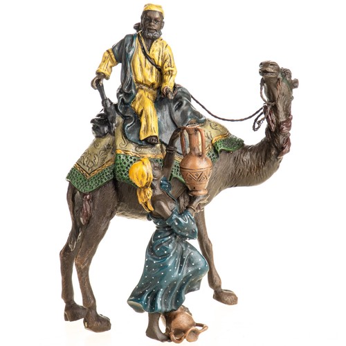 Colored bronze sculpture - colored,