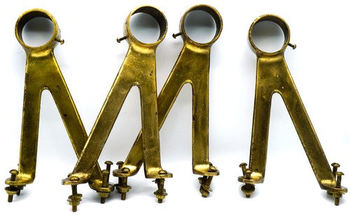 Vintage solid brass bar - solid,