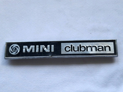 Vintage mini clubman car badge - mini,
