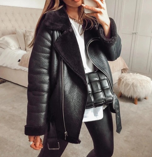 Zara black faux - black,