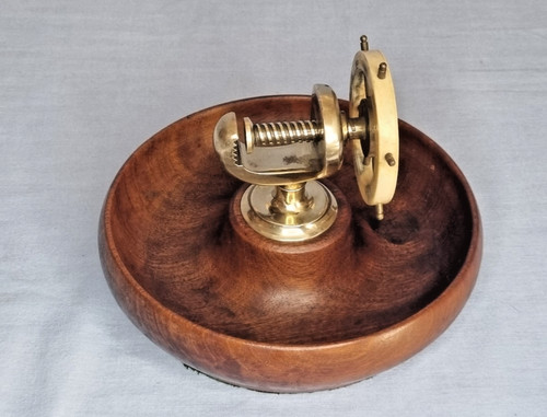 Vintage brass wood - brass,