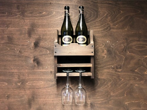 Wooden wine rack - wooden, bottle