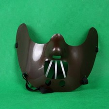Halloween Plastic Hannibal Mask Mouth Bite Guard Fancy Dress Lector Cannibal