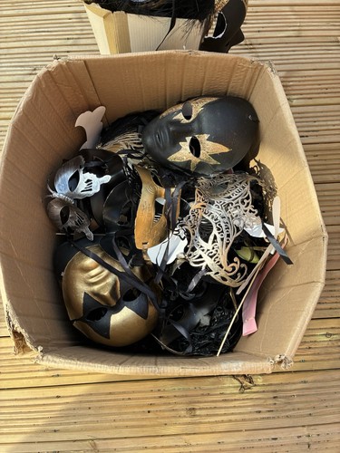Job lot masquerade masks and - masquerade,
