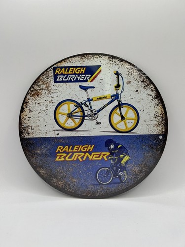 Raleigh burner metal - metal, sign,20cm