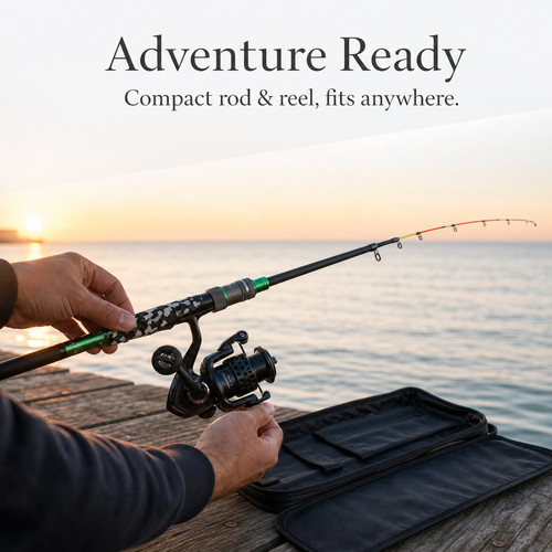 Telescopic fishing rod - fishing, raft
