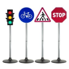 Kids Road Safety Road Signs and Toy Traffic Lights with Sounds and Lights