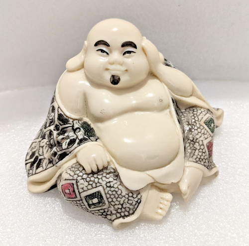 Japanese hotei netsuke - hotei,