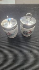 Set Of 2 Vintage Royal Worcester Egg Coddlers .