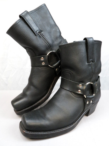 Frye black leather - black,
