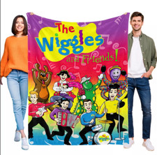 The Wiggles 3D Fleece Blanket Throw Sofa Warm Soft Blanket Flannel Rug Gift