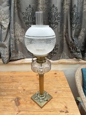 VICTORIAN OIL LAMP - Patterned
