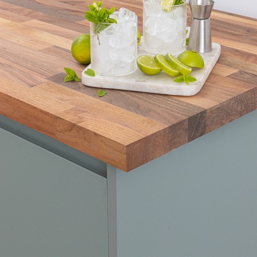 Solid walnut wood worktops - walnut,