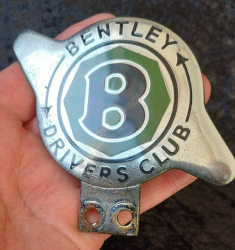 Vintage enamel bentley drivers - enamel,