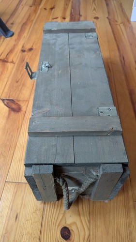 Wooden military box ammo - wooden,