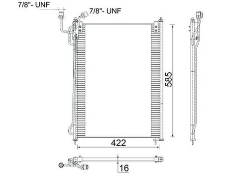 Condenser 285 fits - 285,