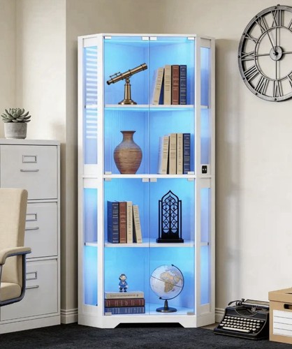 Corner glass display cabinet - display,