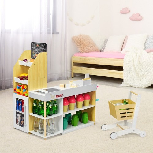 Wooden supermarket playset - wooden,