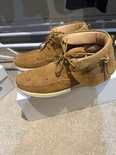 Visvim FBT Shaman-Folk Beaded Sneakers in Brown Suede - US 9.5- BNWB, RRP £955