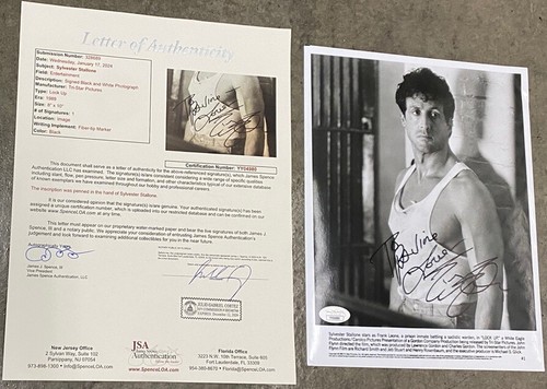 Sylvester stallone signed sly - sylvester,