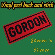 GORDON vinyl sticker tool box
