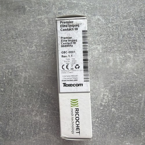 Texecom impaq wireless - texecom,
