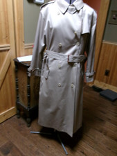 Vtg CASSIDEY Women’s Tan All Weather Trench Coat WOOL REMOVABLE LINER SZ 10