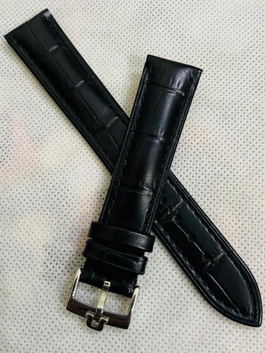 18mm omega black leather - omega,