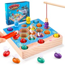 Toys for 2-5 Year Old Boy & Girl Kids, Montessori Wooden Toys Gifts -