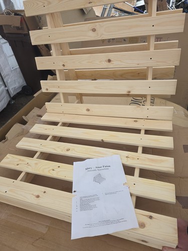 Wooden futon bed frame - frame,