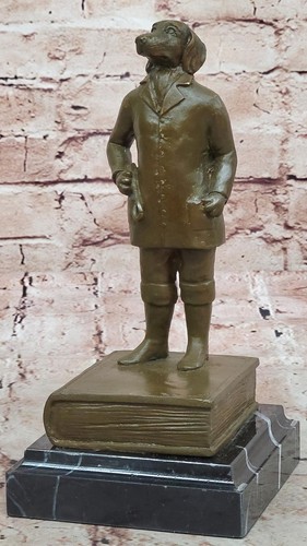 Anthropomorphic dog bronze - anthropomorphic,