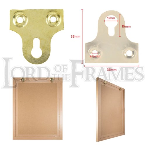 Keyhole mirror plates - mirror, upside