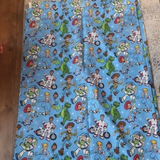 toy story 4 children's unlined  curtains 66 x 55 inches  disney pixar vgc 