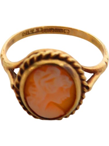 Vintage gold cameo - vintage,