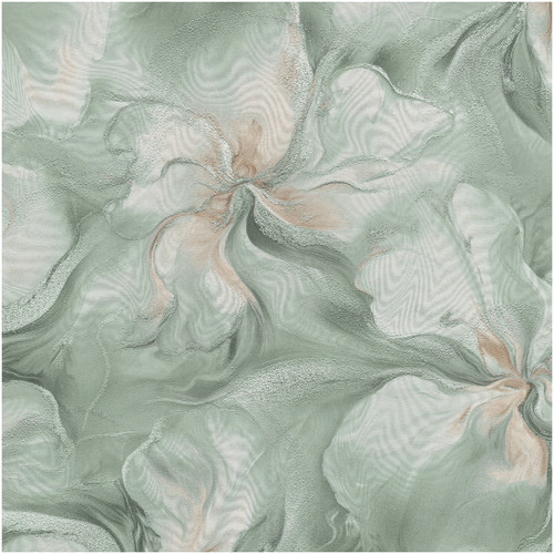 Turquoise abstract floral - turquoise,