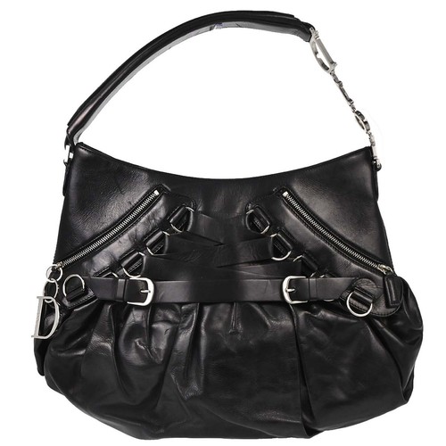 Christian dior black leather - black,