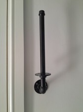 Black iron, kitchen roll holder, wall Mounted, industrial style, plate Holder
