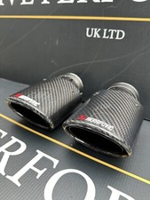 2 X GLOSS BLACK CARBON FIBRE