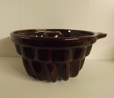 Large brown ceramic jelly /