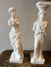 Vintage Alabaster Statues of Goddesses  KAPYATIE  & VENUS Made Greece