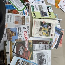 Job lot agricultural impliments x12-brochures-subsoiler,hydro fox,corm all,JE-MA