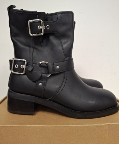 Office aero buckle biker boots - buckle,