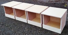 Four x SINGLE Quail Poultry Breeding Boxes 7" x 7" x 7"