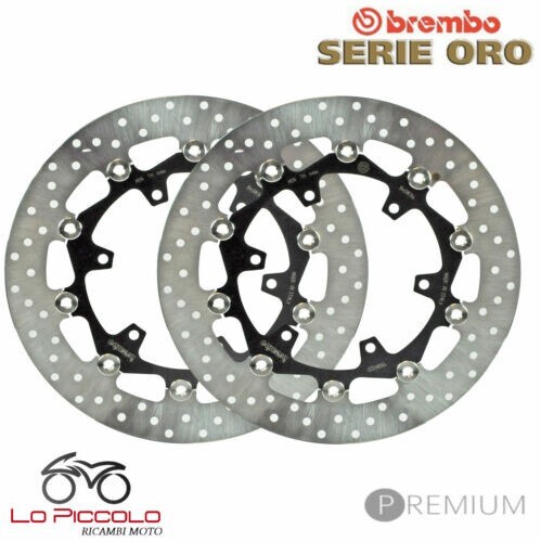 Pair front brake discs brembo - brake,